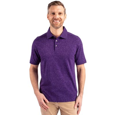Advantage Tri-Blend Space Dye Polo - Dark College Purple