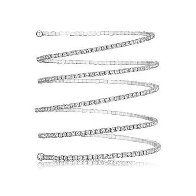 Sparkle Wrap Bracelet - White Gold