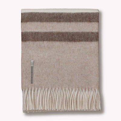 Glamper Throw - Ivory/Light Taupe/Bark