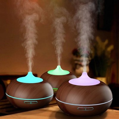 Humidifier/Diffuser + 3 Essential Oils - Dark Oak