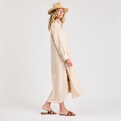 Linen Tunic Dress - Sand