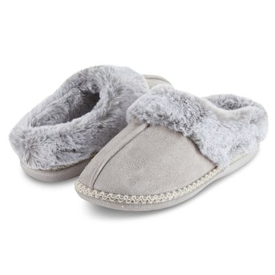 Women's Microsuede Indoor/Outdoor Slippers - Grey