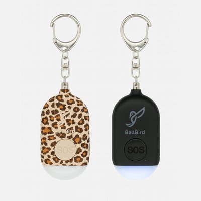 Rechargeable Personal Safety Alarm (Set Of 2) - Cheetah/Black