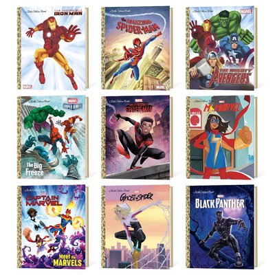 Little Golden Hardcover Book Set of 9 - The Marvel Universe