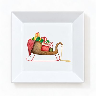 Square Porcelain Tray - Seigh