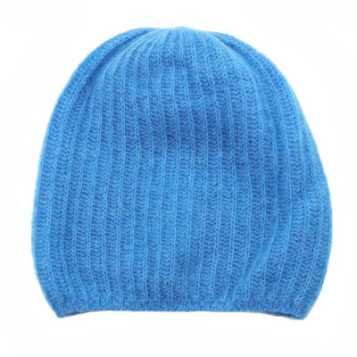 Slouchy Cashmere Hat - Pottery Blue