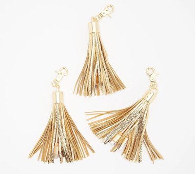 3-in-1 Universal Charging Tassels (Set of 3) - Gold