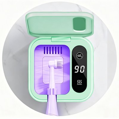Toothbrush Sanitizer + Dryer - Green