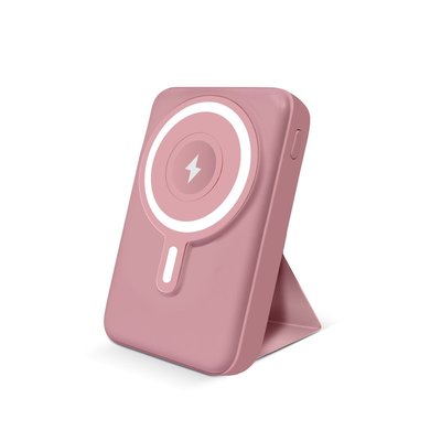 Wireless Charging Battery & Stand - Soft Pink