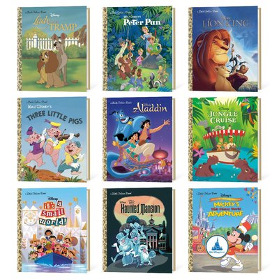 Little Golden Hardcover Book Set of 9 - Classic Disney World