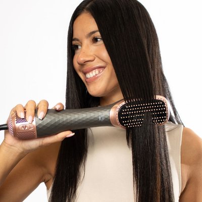 Air Straight Brush - Silver & Rose Gold