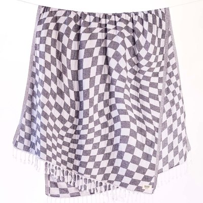 The Checkmate Towel - Charcoal