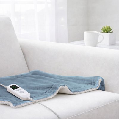 Heated Blanket - Slate Blue