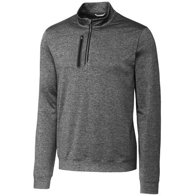 Stealth Heathered Quarter Zip Pullover - Elemental Grey