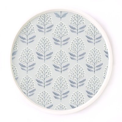 Round Serving Tray - Floral