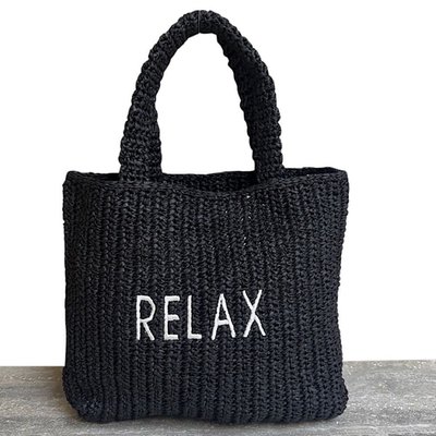 Crochet Tote - Relax - Black