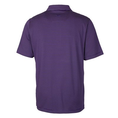 Forge Pencil Stripe Stretch Polo - College Purple