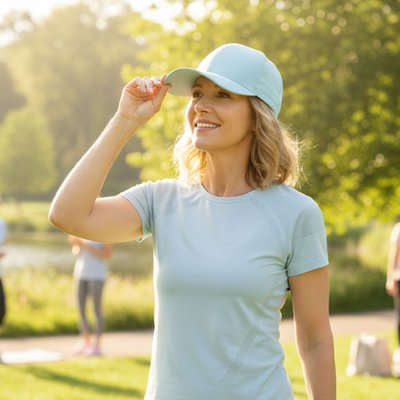 Ice Pack Cooling Baseball Cap - Light Blue
