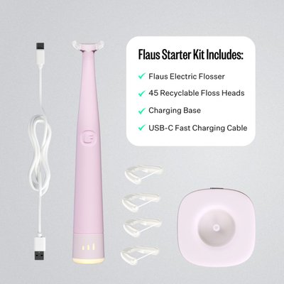 Electric Flosser Starter Kit - Pink
