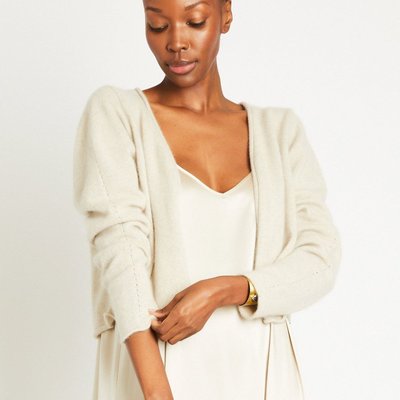 Katharine Cashmere Cardigan - Shell Beach