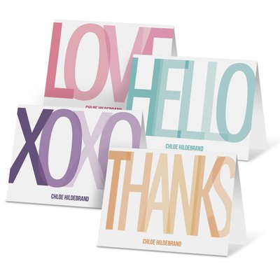 Folded Note Cards - Big Bold Greetings
