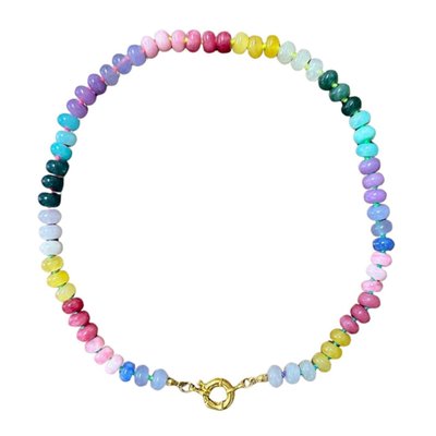 Stone Beaded Necklace - Pastel