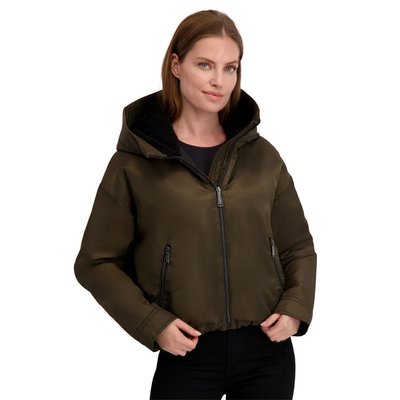 Bomber With Faux Sherpa Lined Hood