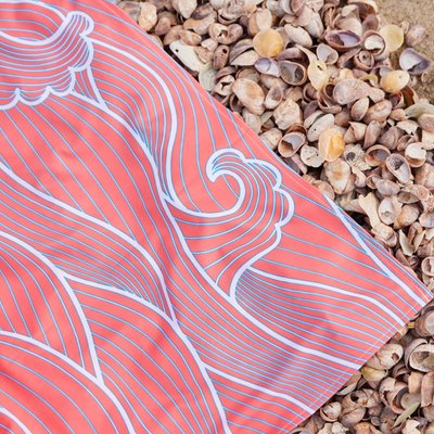 Upf 50 Towel - Peach Wave