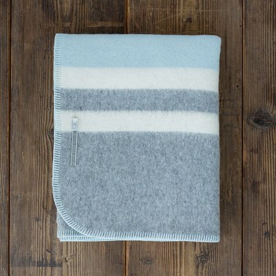 Field Blanket - Light Blue/Light Grey/Ivory