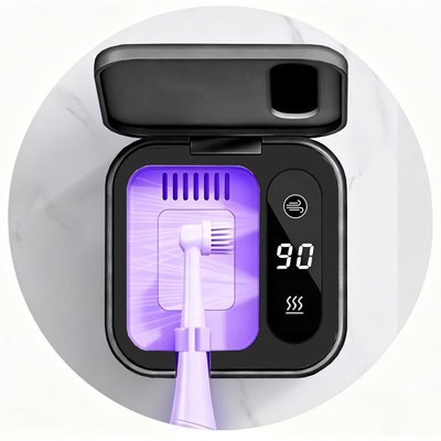 Toothbrush Sanitizer + Dryer - Black