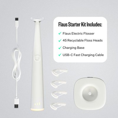 Electric Flosser Starter Kit - White
