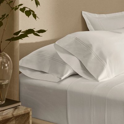 Signature Hemmed Pillow Cases (Set of 2) - White/White