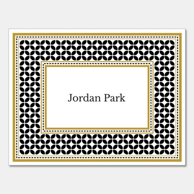 Folded Note Cards - Sophisticated Tile