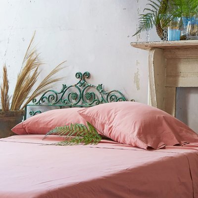 Queen Cotton Sheet Set - Dusty Rose
