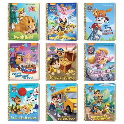 Little Golden Hardcover Book Set of 9 - Paw Patrol