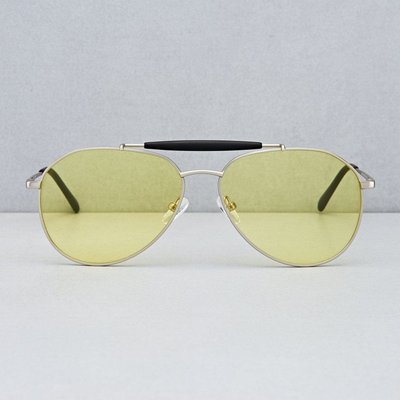 Wayne Sunglasses - Silver/Yellow
