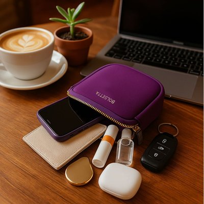 Rfid Blocking Magnetic Pouch - Purple