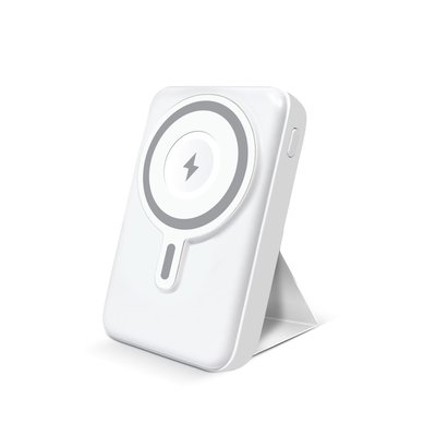 Wireless Charging Battery & Stand - White