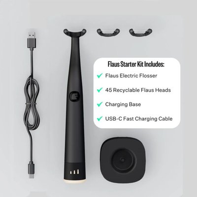 Electric Flosser Starter Kit - Black