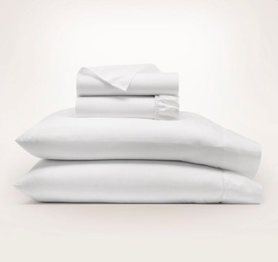 Sheet Set - White Textured Stripe