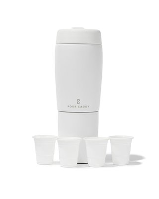 Pour Caddy Flask Set - White