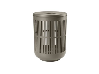 UME Large Laundry Basket with Lid - Taupe
