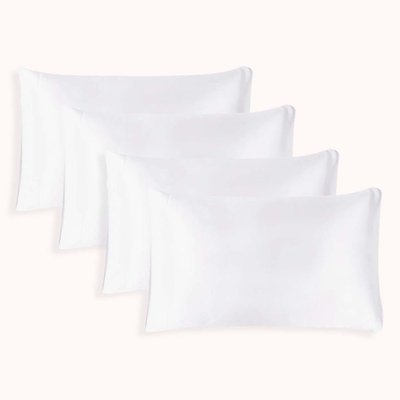 Satin Pillowcase (4 Pack) - Pearl White