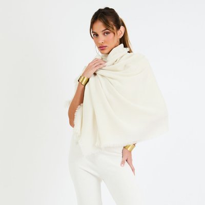 Cashmere Wrap Scarf - Ivory