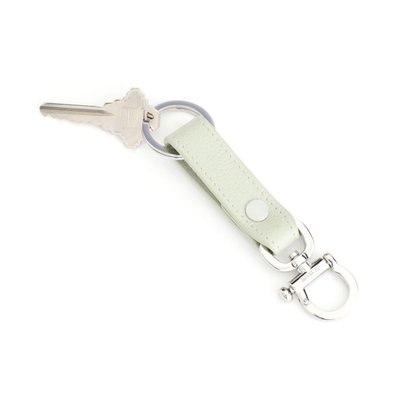 Monogrammed Leather Key Chain - 13 Color Options