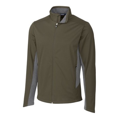 Navigate Softshell Full Zip Jacket - Poplar Green