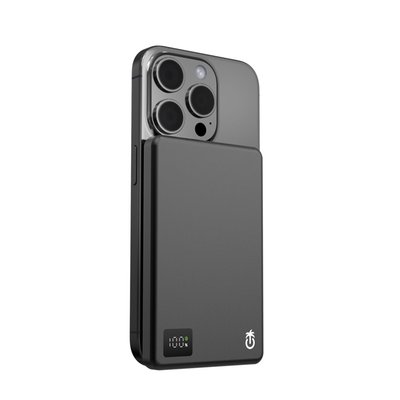 Magnetic Wireless Power Bank - 11 Color Options - Black