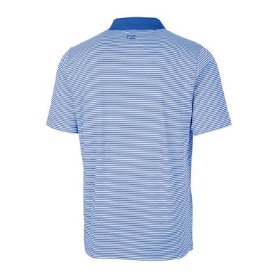 Forge Tonal Stripe Stretch Polo - Chelan Blue