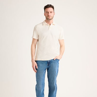 Men's Terry Polo - White