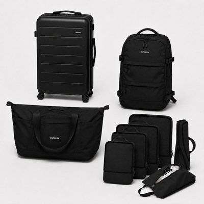 Travel System (4-Piece Set) - Black